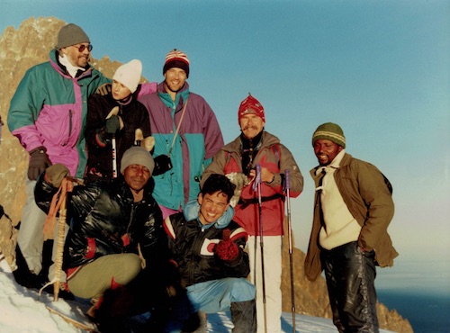 1990年12月、父・野口健17歳、キリマンジャロ登山の前にケニア山に登頂