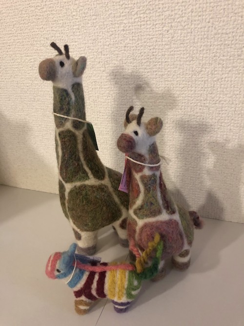 アフリカお土産企画『フェルトのぬいぐるみセット』 