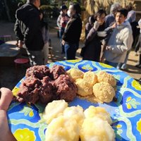 餅つきイベントin御所見ハウス